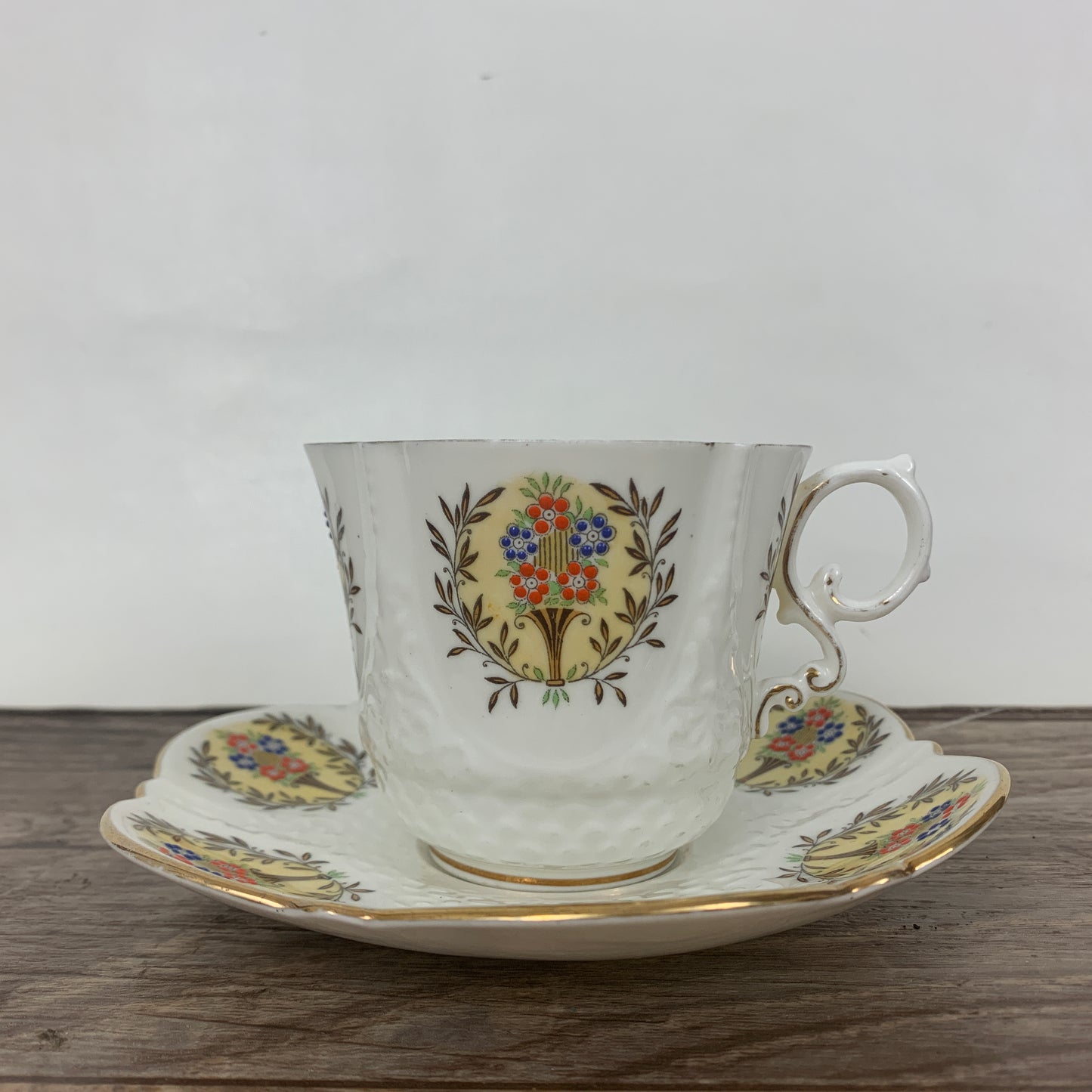 Aynsley Vintage Hand Painted Teacup and Saucer