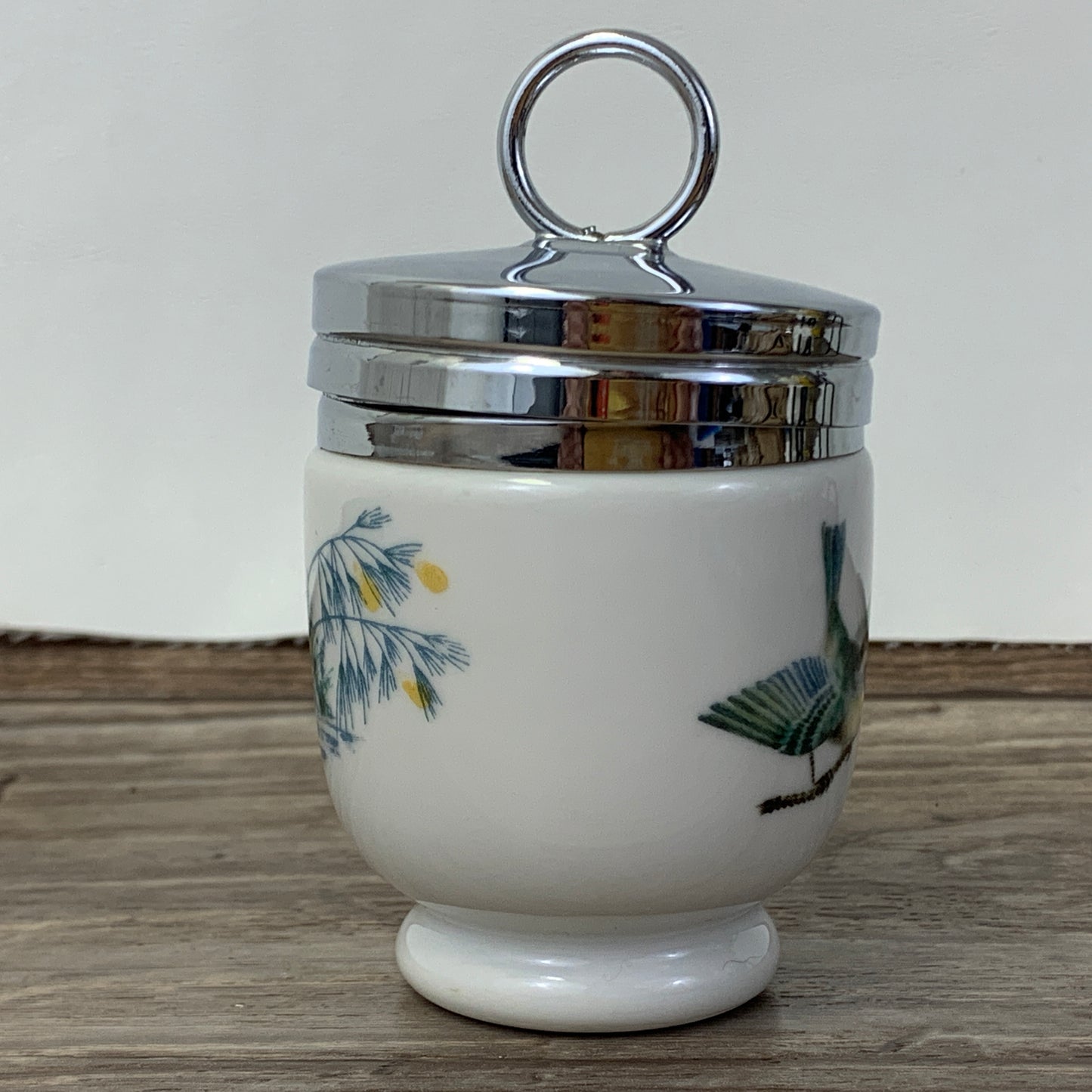 Royal Worcester Egg Coddler with Birds