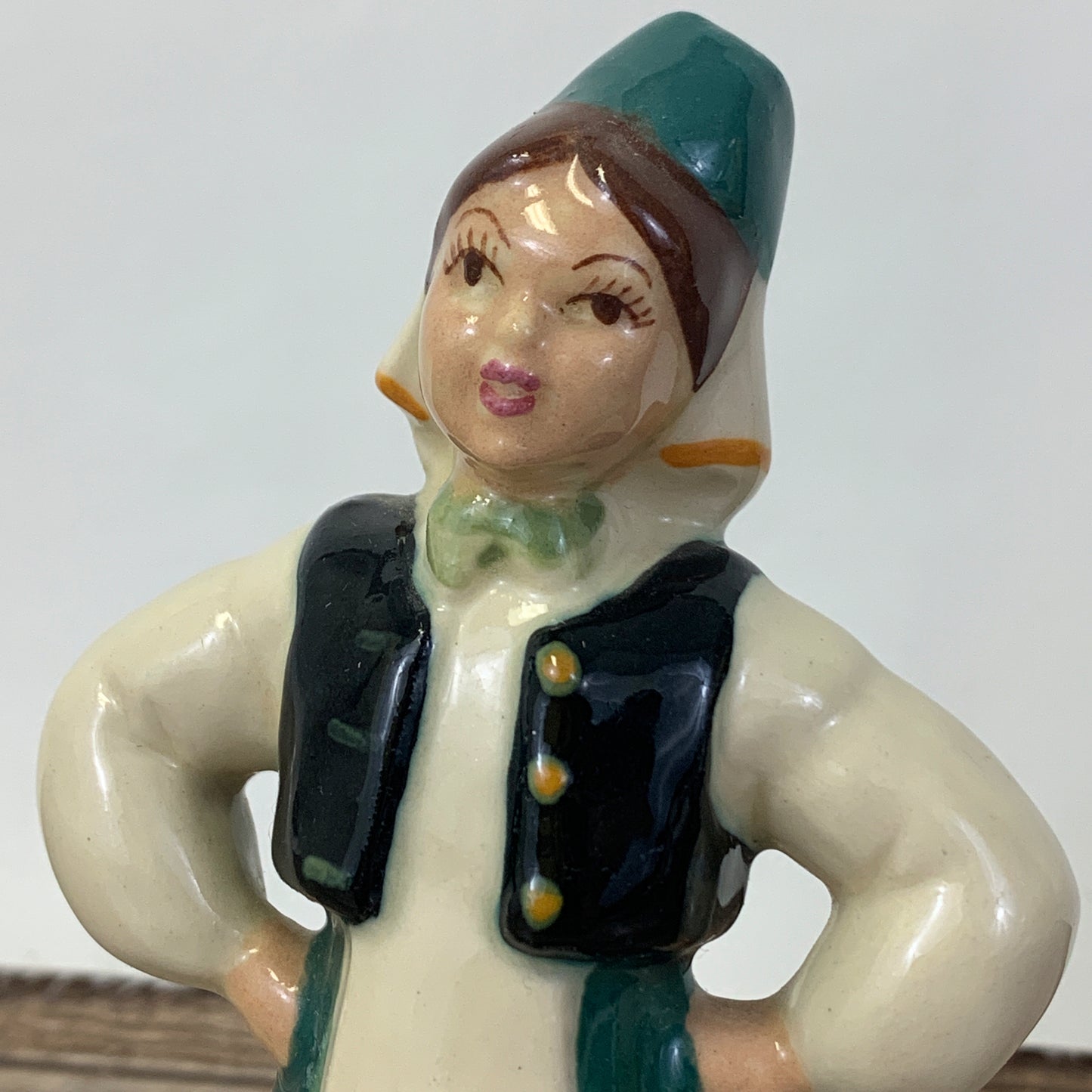 Vintage Ceramic Studios Dancing Girl, Hand Painted Ceramic Figurine