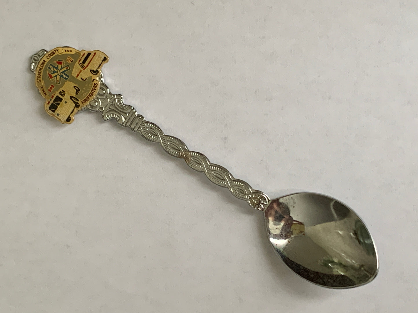 Vintage Collector Spoon Strathcona County Firefighters Commemorative Collector Spoon