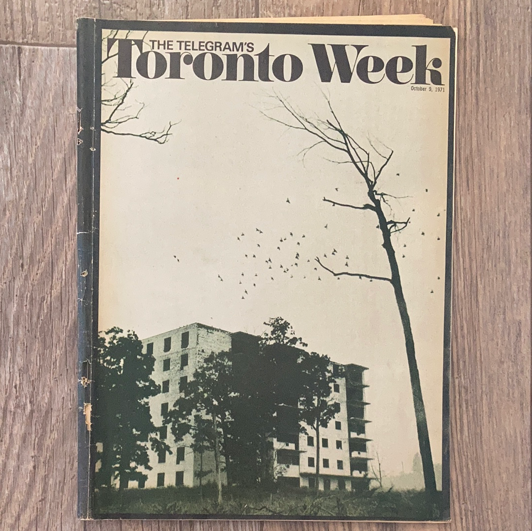 Vintage Toronto Week Magazine October 9 1971