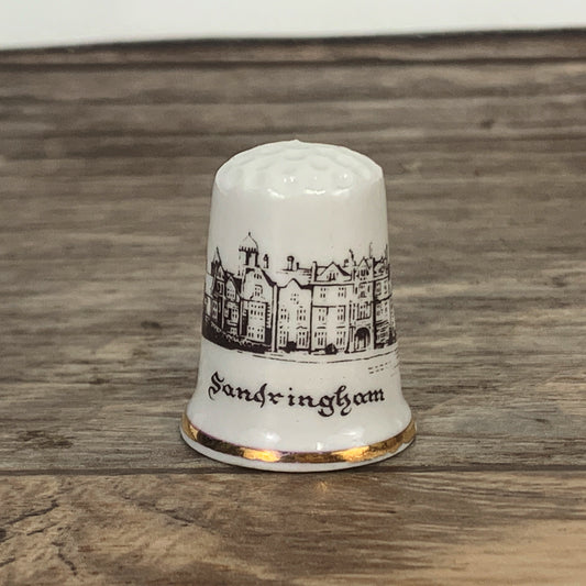 Vintage Decorative Thimble Souvenir from Sandringham