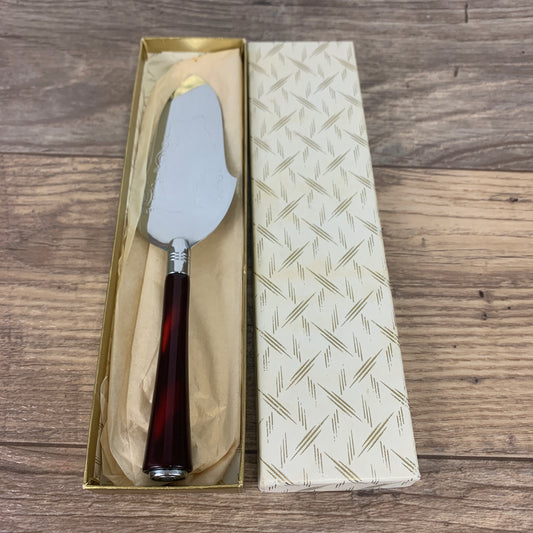 Metal Serving Knife with Decorative Handle, Vintage Cake Server