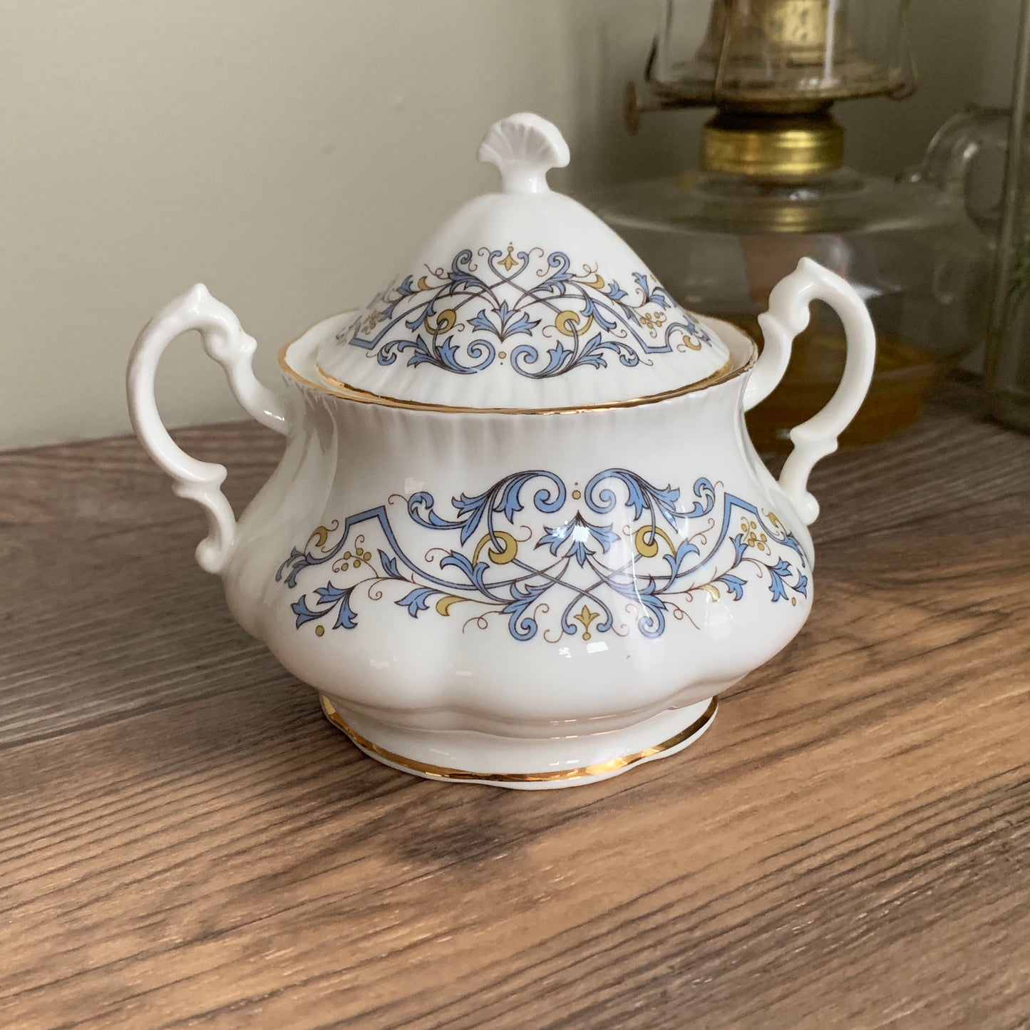 Royal Standard Sugar Bowl Blue and Gold Trim Wedding Gifts