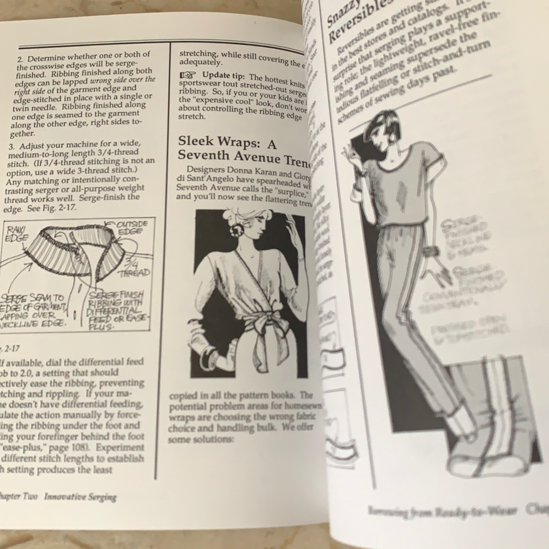 Sewing with a Serger How To Books Innovative Serging & Singer Sewing with an Overlock