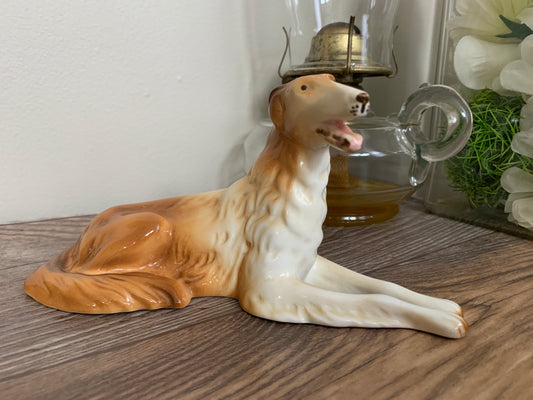 Royal Dux Wolfhound Borzoi Czech Republic Vintage Dog Figurine