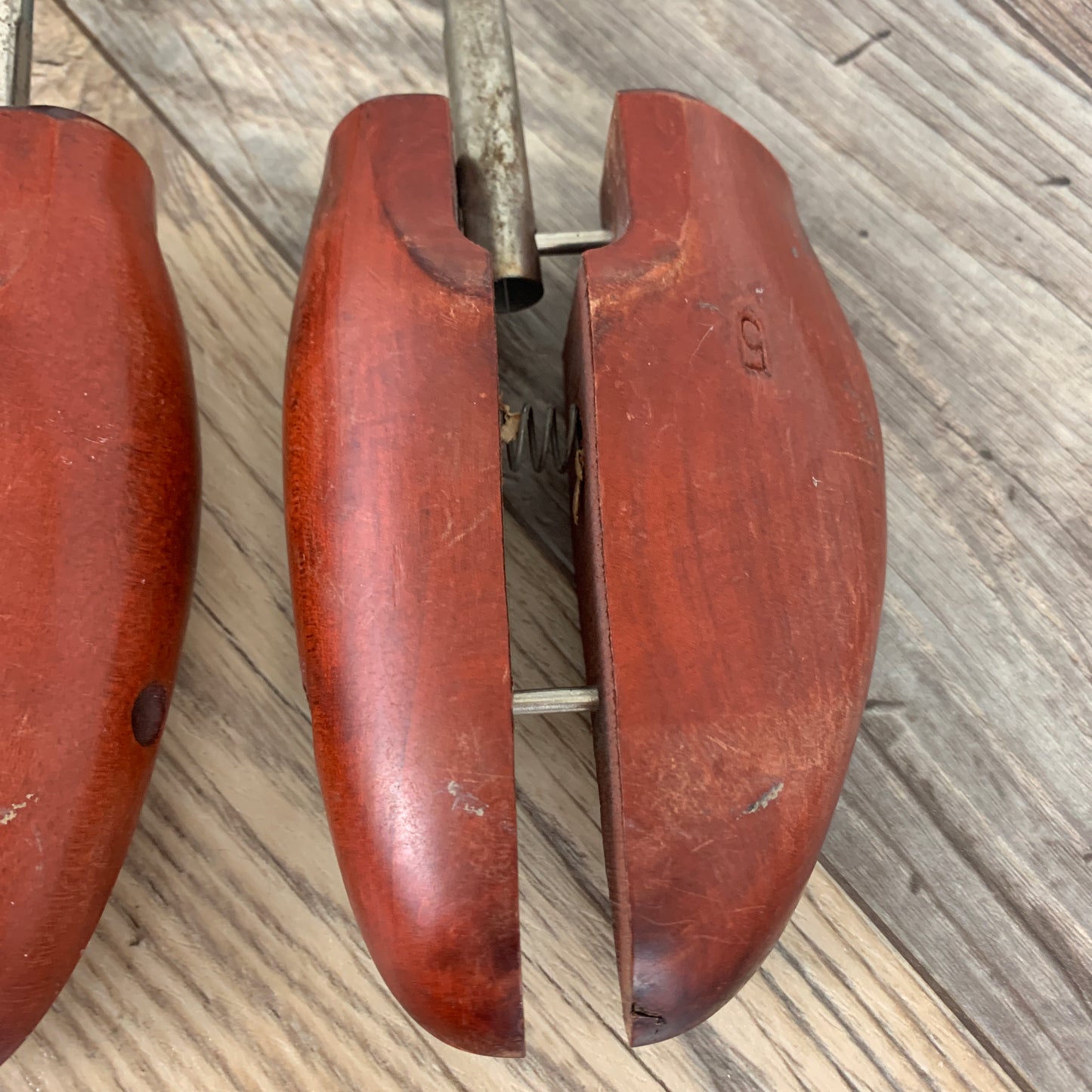 Vintage Wooden Shoe Trees, Shoe Stretchers, Travel Tree Size 5 Shoe Forms