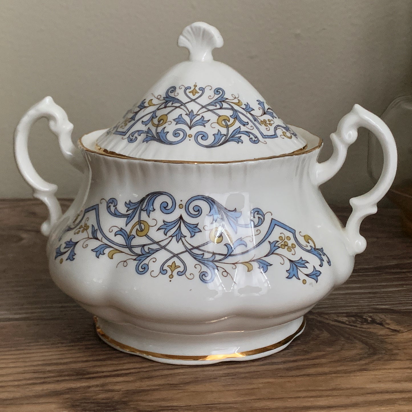 Royal Standard Sugar Bowl Blue and Gold Trim Wedding Gifts