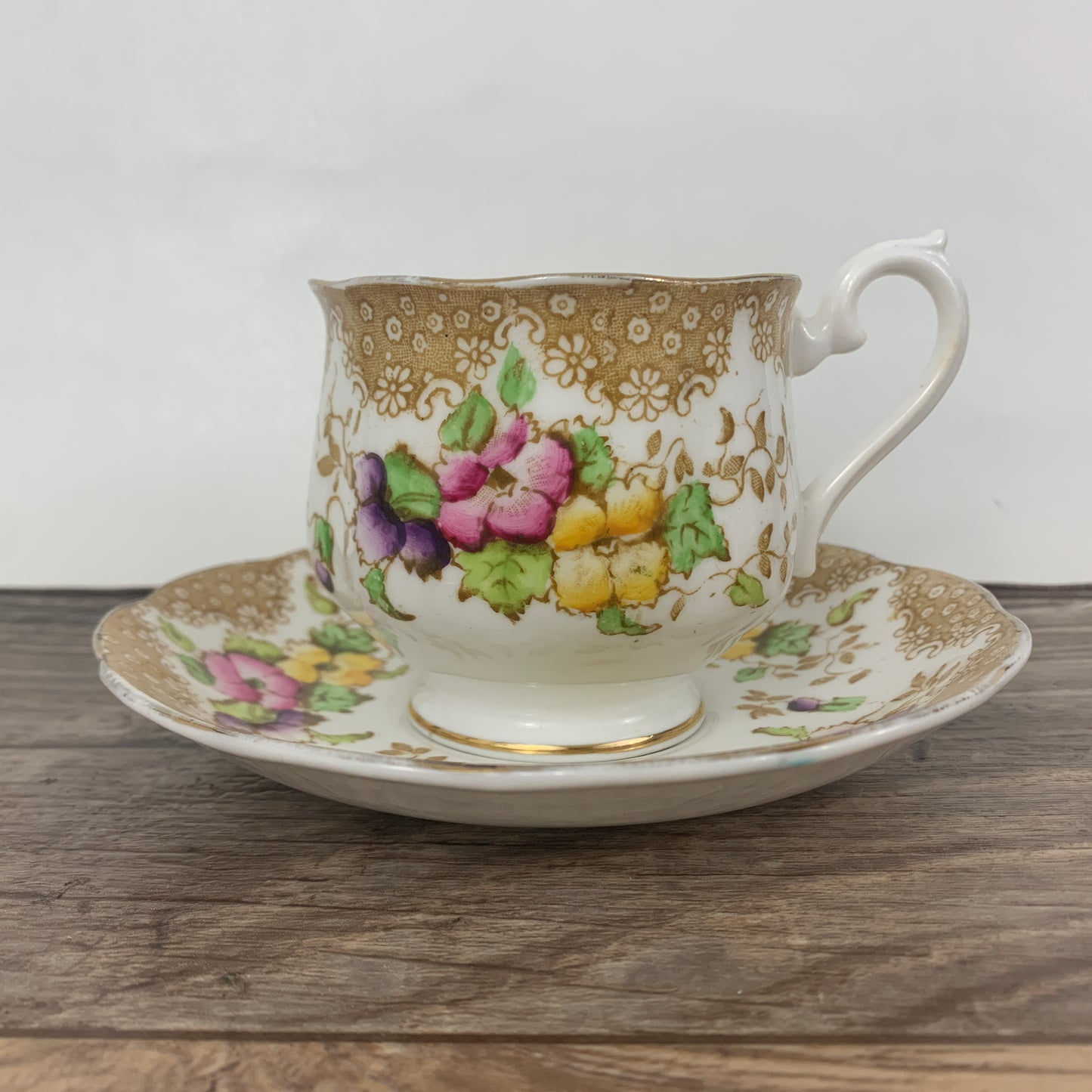 Royal Albert Antique Tea Cup and Saucer c1920s