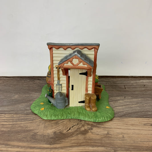 Garden Shed Tealite Holder, Partylite P0700 Garden House