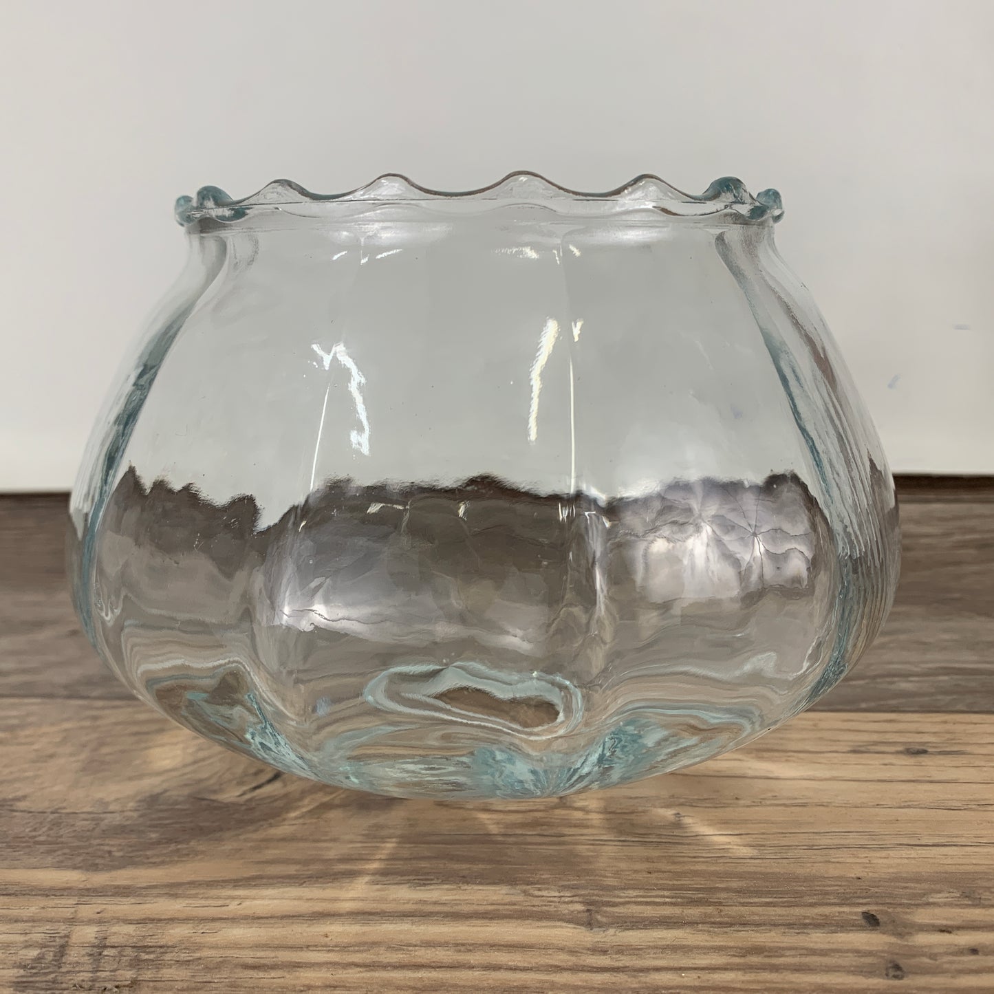 Clear Glass Light Shade with Scalloped Edge