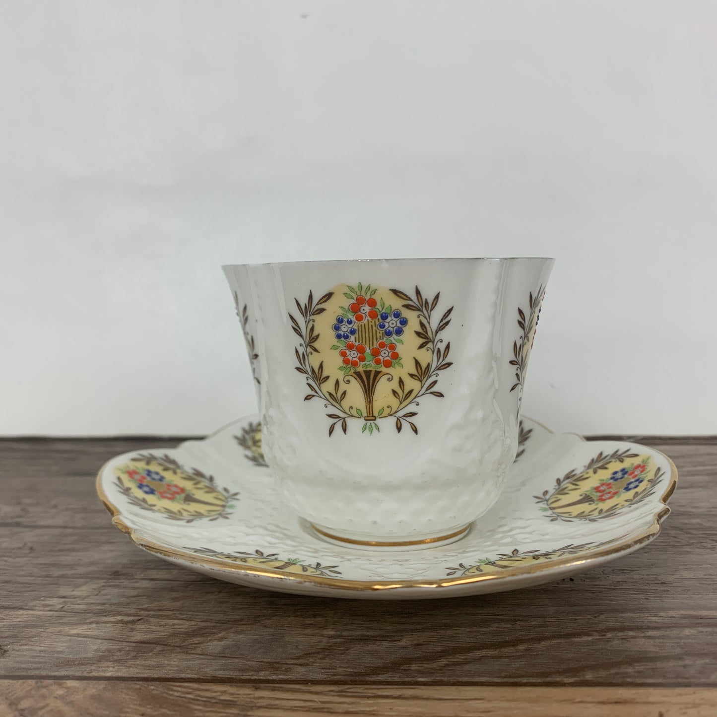 Aynsley Vintage Hand Painted Teacup and Saucer