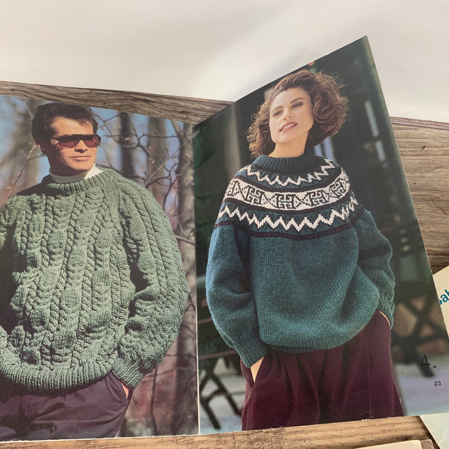 Paton's Knitting Patterns, Winter Sweater Pattern, 5 Knitting Patterns