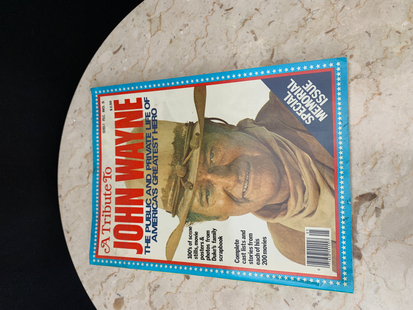 John Wayne Tribute Magazines Vintage set of 2