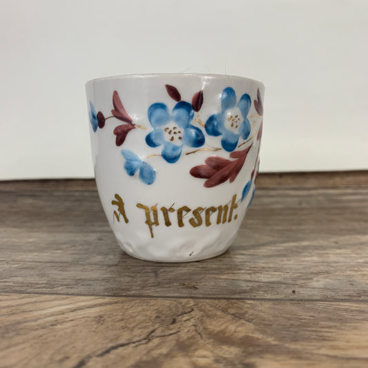 Antique Porcelain Cup, Made in Germany, Small Hand Painted Cup