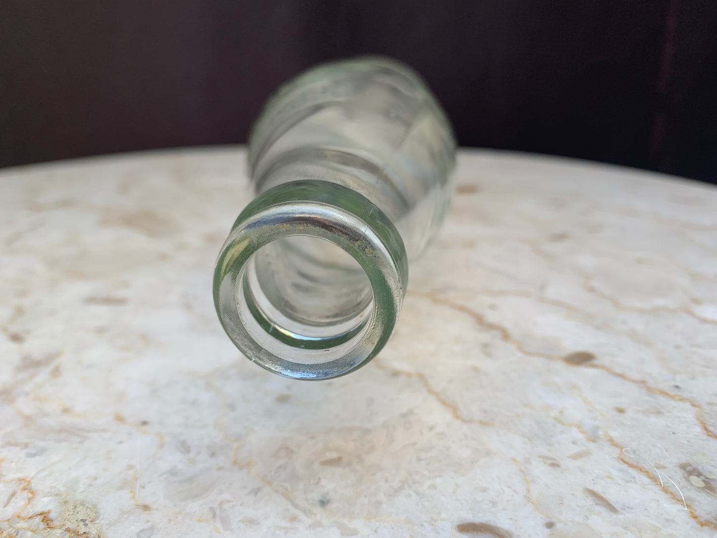 Vintage Glass Pepsi Bottle Clear No Colour