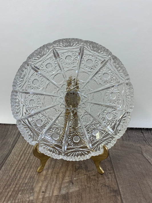 Vintage Cut Glass Bowl Catch All Dresser Dish Candy Bowl Vintage Home Decor Housewarming Gifts