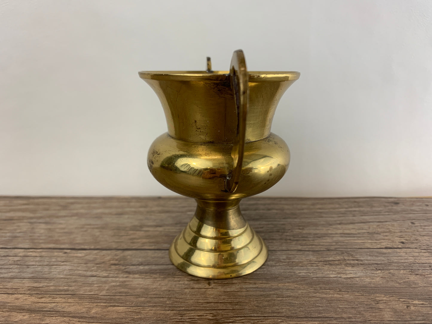 Vintage Brass Mini Urn Small Vase Vintage Home Decor