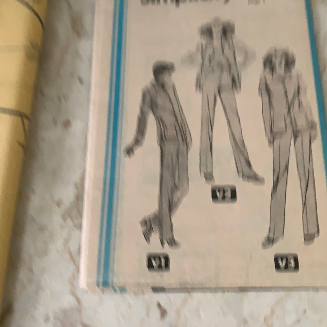 Vintage Sewing Pattern Simplicity 9479 Ladies Pant Suit Pattern