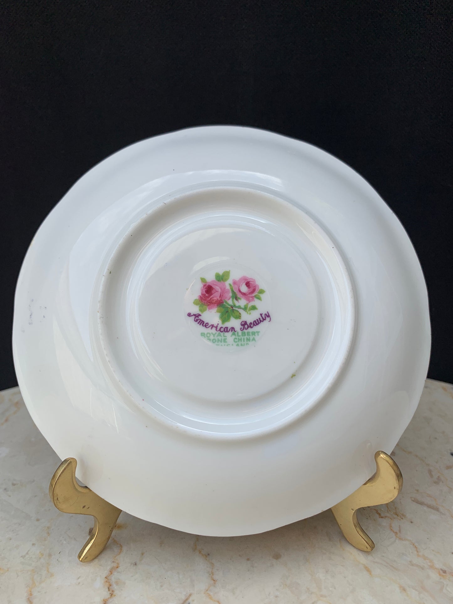 Royal Albert American Beauty Vintage Tea Cup with Pink Roses