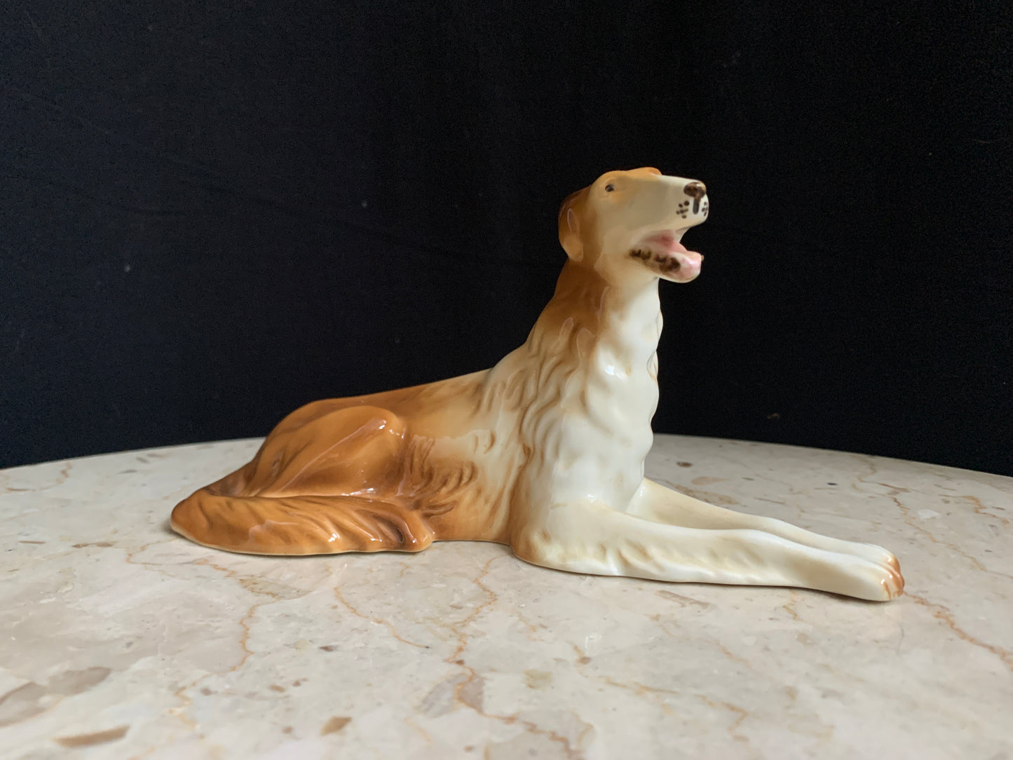 Royal Dux Wolfhound Borzoi Czech Republic Vintage Dog Figurine