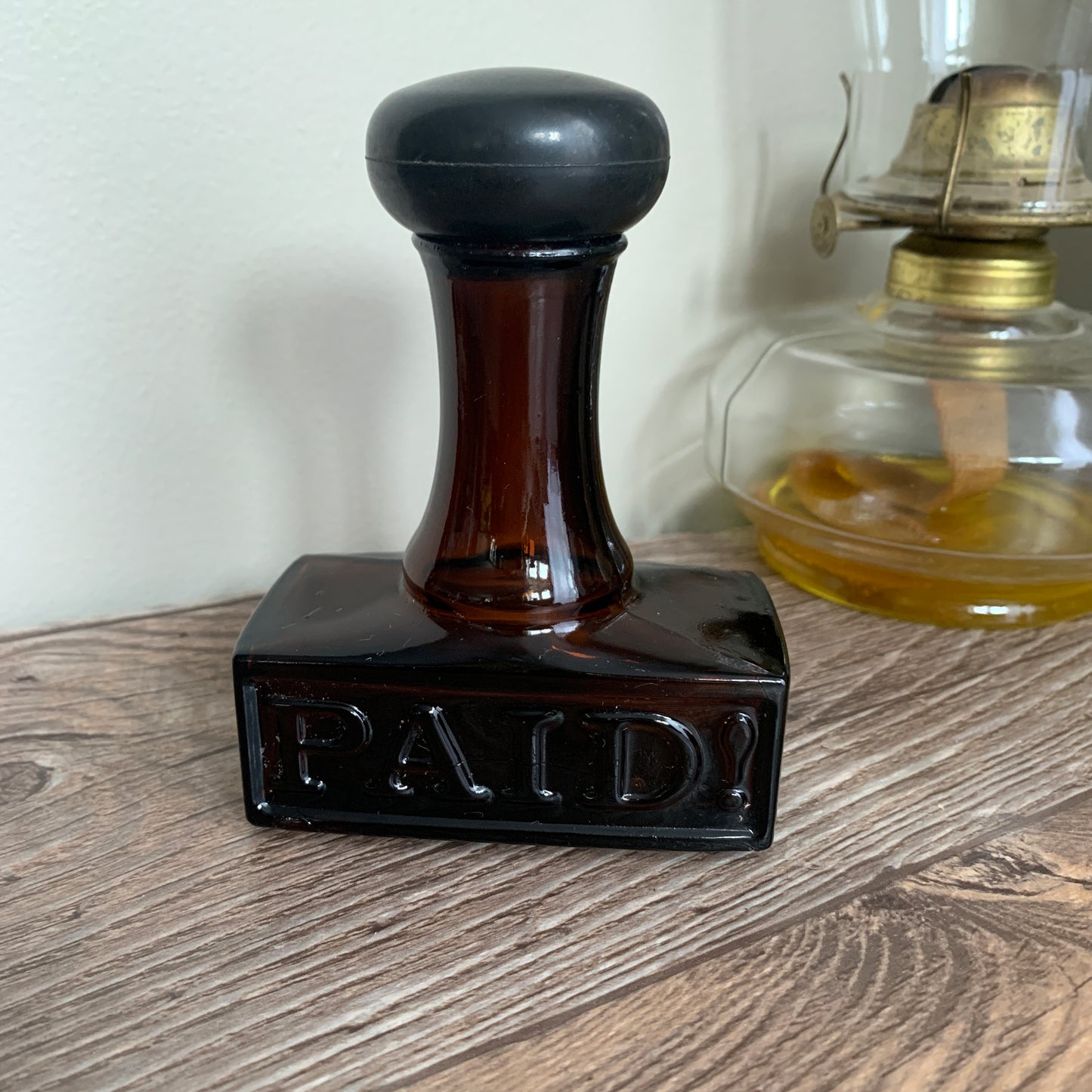 Vintage Avon Cologne Bottle PAID Stamp Co Worker Gifts