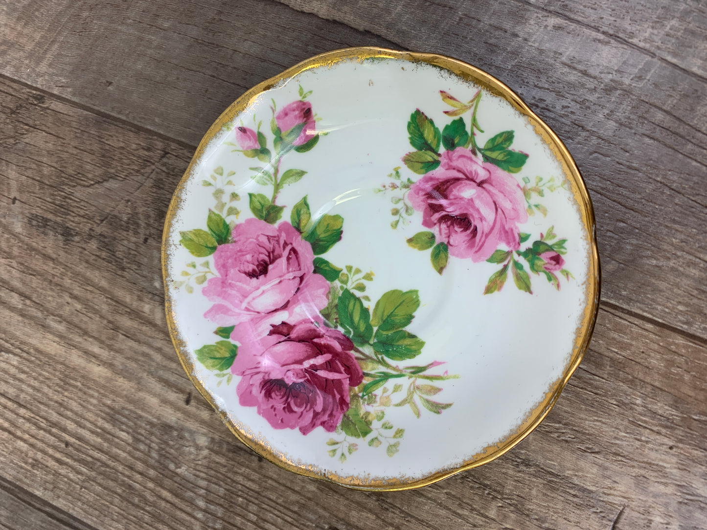 Royal Albert American Beauty Vintage Tea Cup with Pink Roses