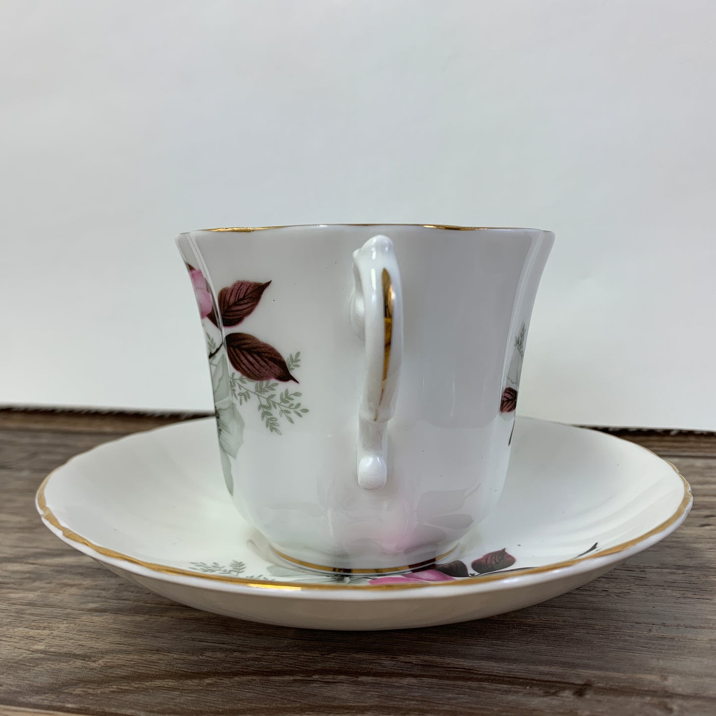 Royal Grafton Pink and White Floral Teacup