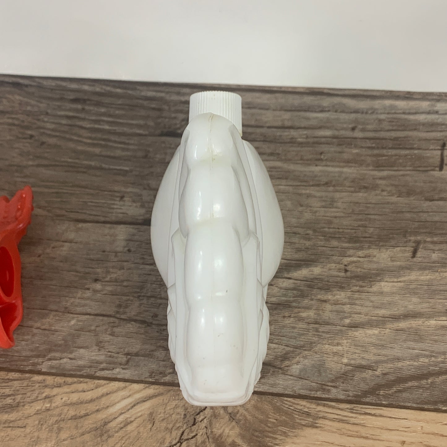 Vintage Avon Milk Glass Rooster Bottle, Bottle Only, Collectible Glass Rooster Shaped Bottle
