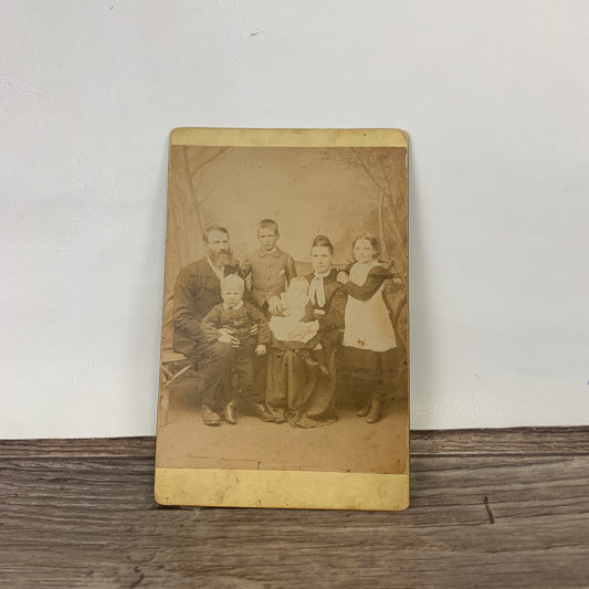 Antique Cabinet Card Photograph, The Australian Photo Co, Black and White Photograph