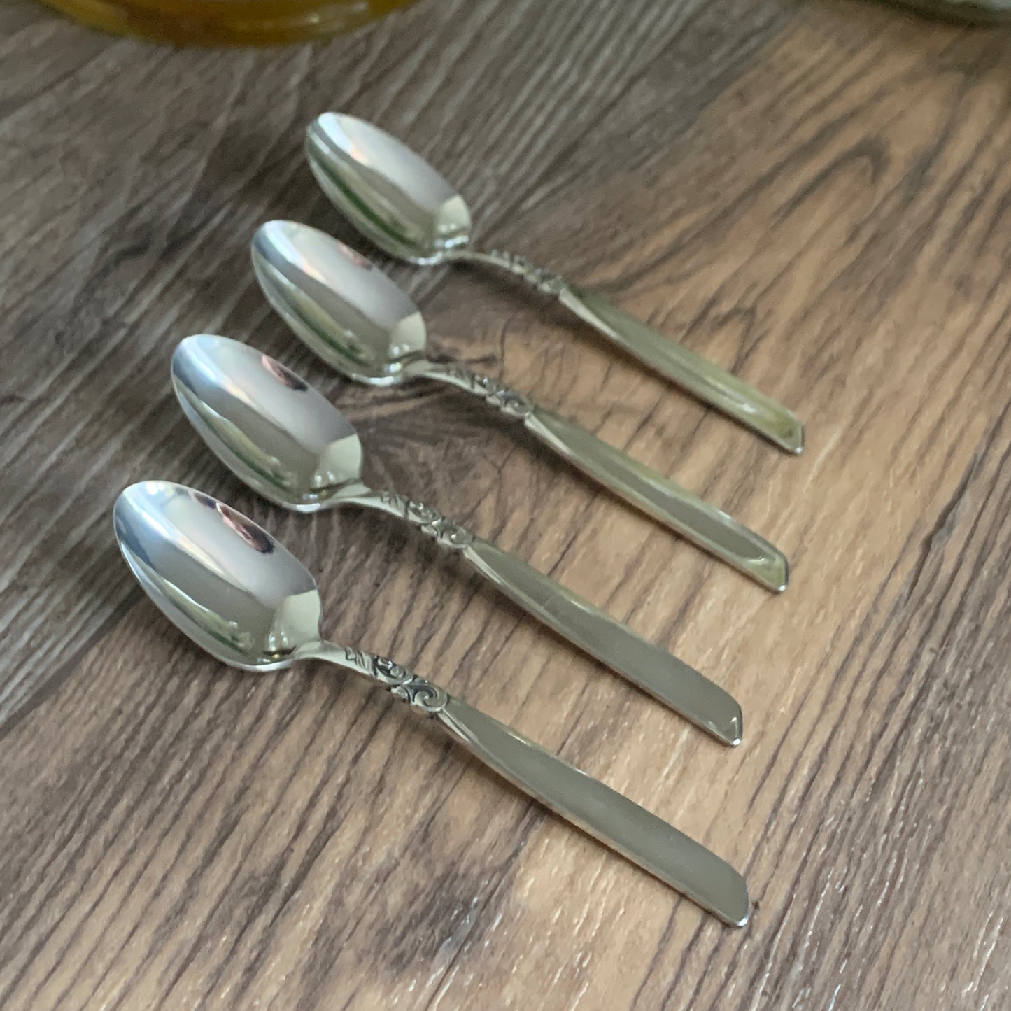 Silver Plated Demitasse Spoons, Community Plate Small Teaspoons