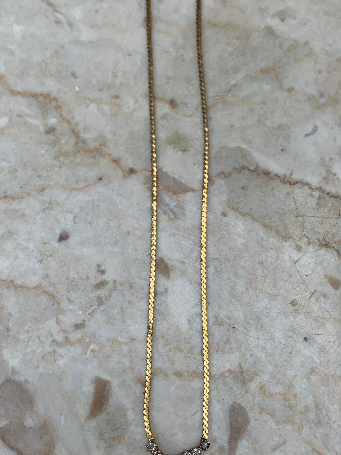 Vintage Goldtone Rhinestone Necklace