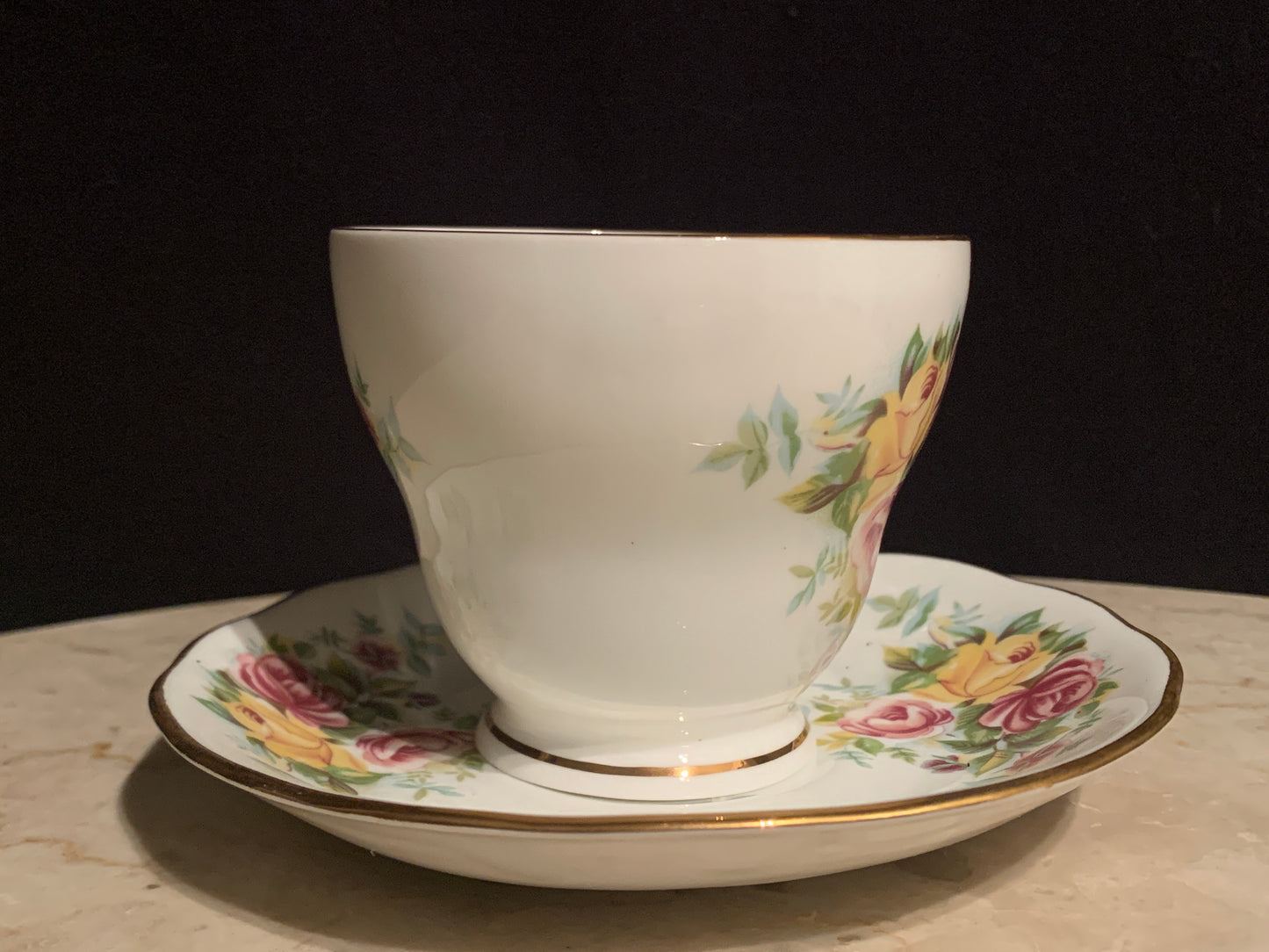 Vintage Teacup Made in India Vintage Tea Cup with Floral Pattern