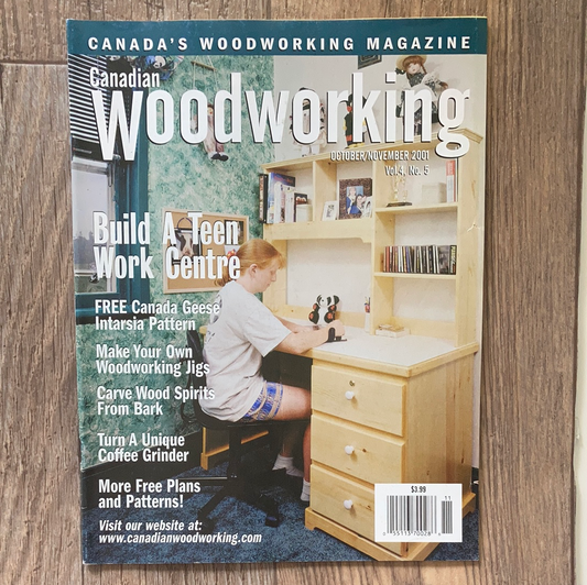 Canadian Woodworking Magazine October November 2001 edition