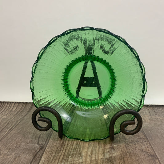 EO Brody Green Vintage Glass Planter