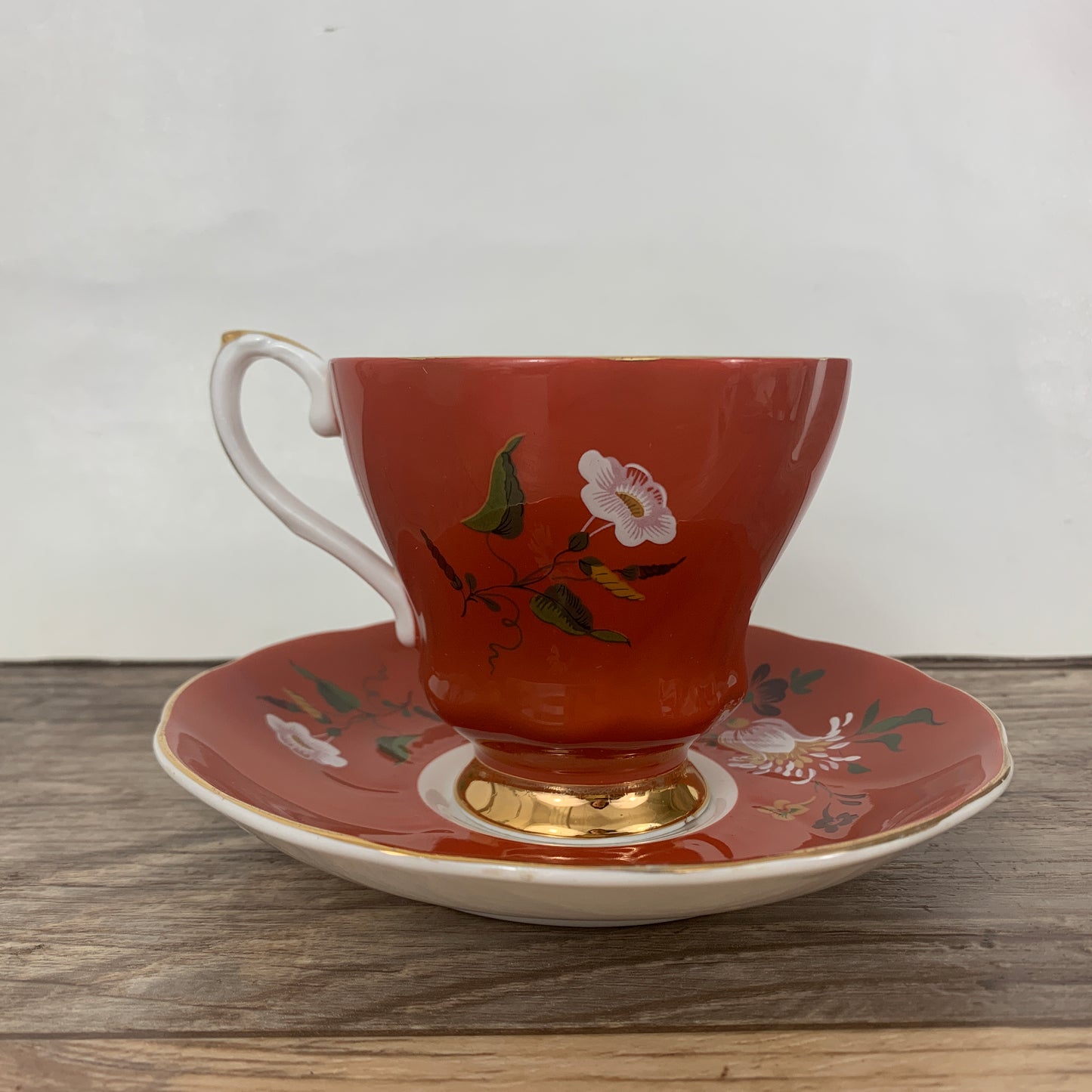 Royal Grafton Hand Painted Teacup and Saucer Set