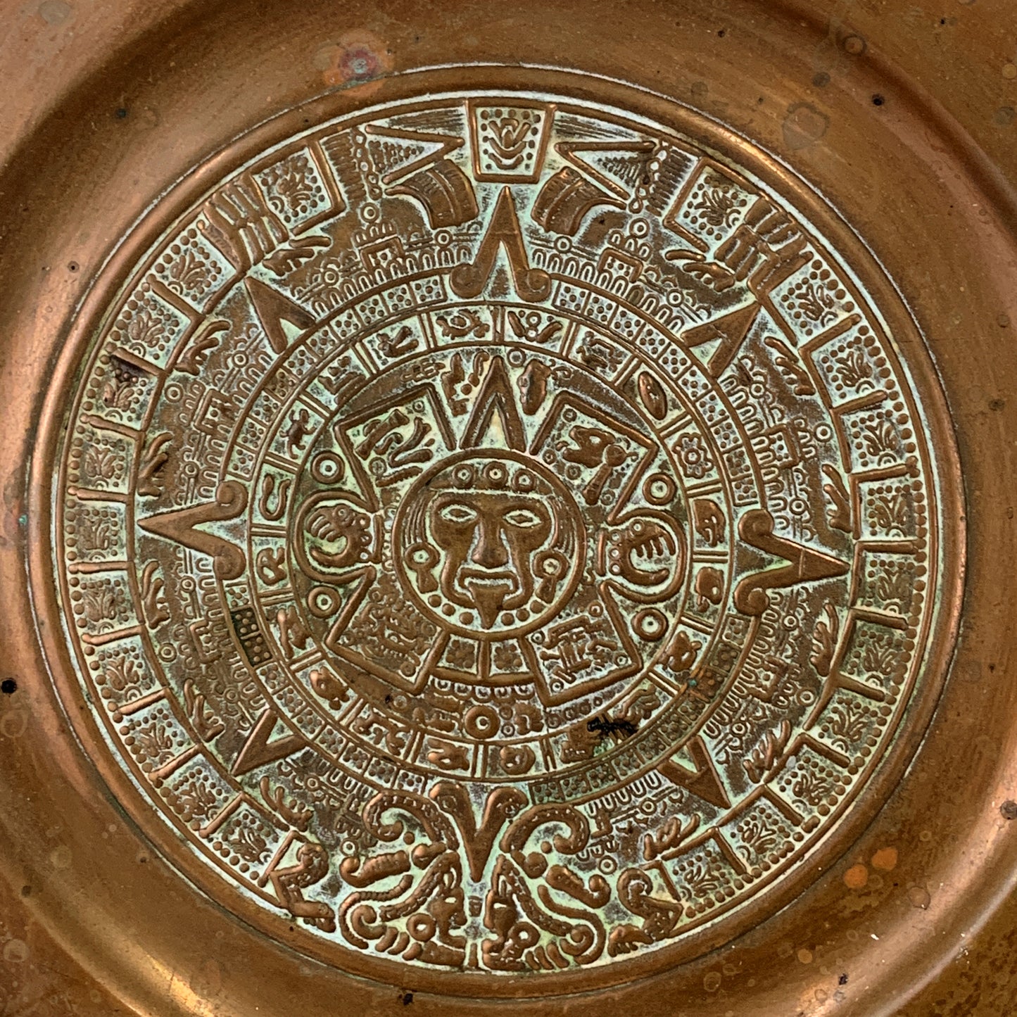 Copper Wall Decor, Mayan Calendar Wall Pate