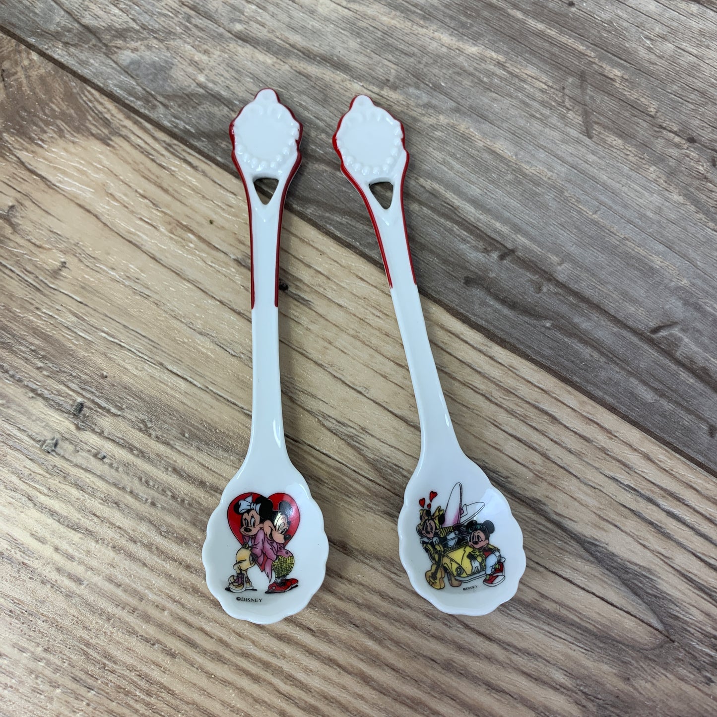 Mickey and Minnie Collectible Disney Porcelain Spoons
