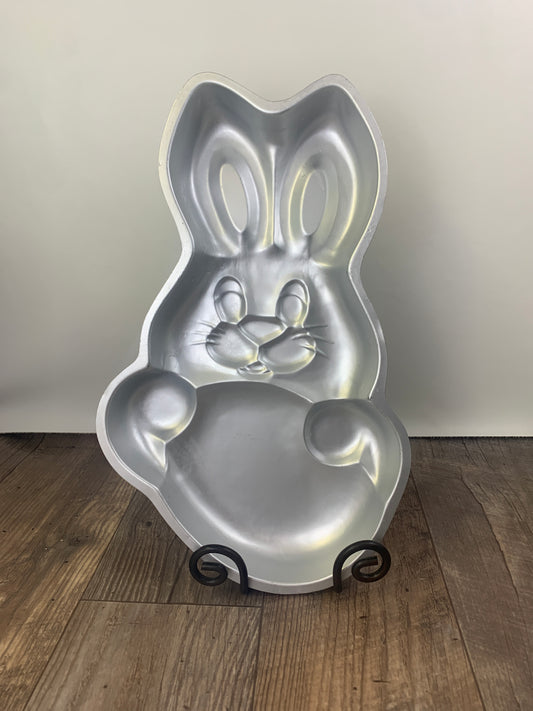 Vintage Willton Easter Bunny Baking Tin Bunny Holding an Egg