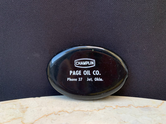 Vintage Oil Change Advertising Rubber Change Purse