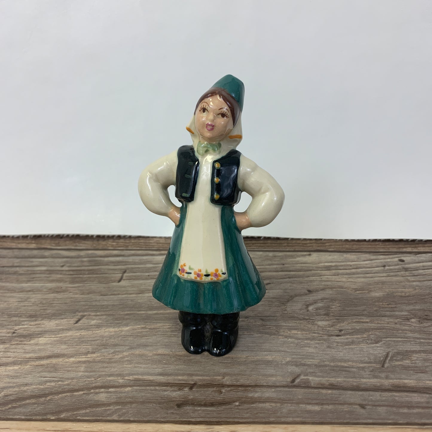 Vintage Ceramic Studios Dancing Girl, Hand Painted Ceramic Russian Figurine