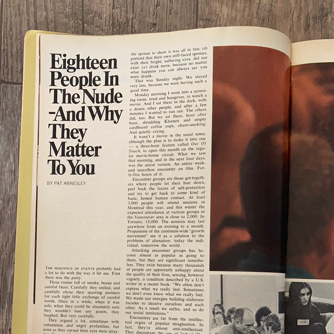 Vintage MacLeans Magazine February 1971 Edition