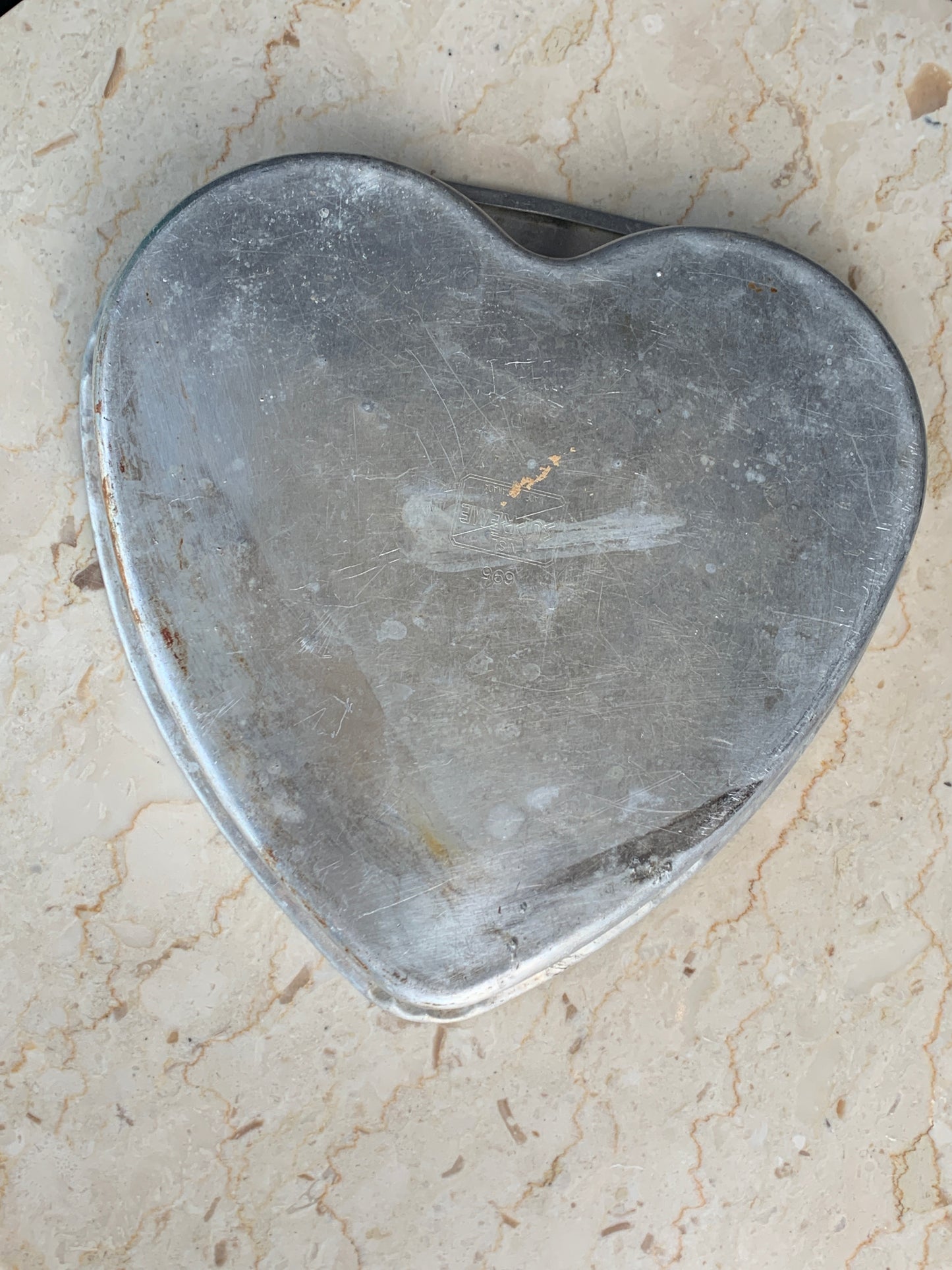 Heart Shaped Pie Tin Vintage Farmhouse Decor