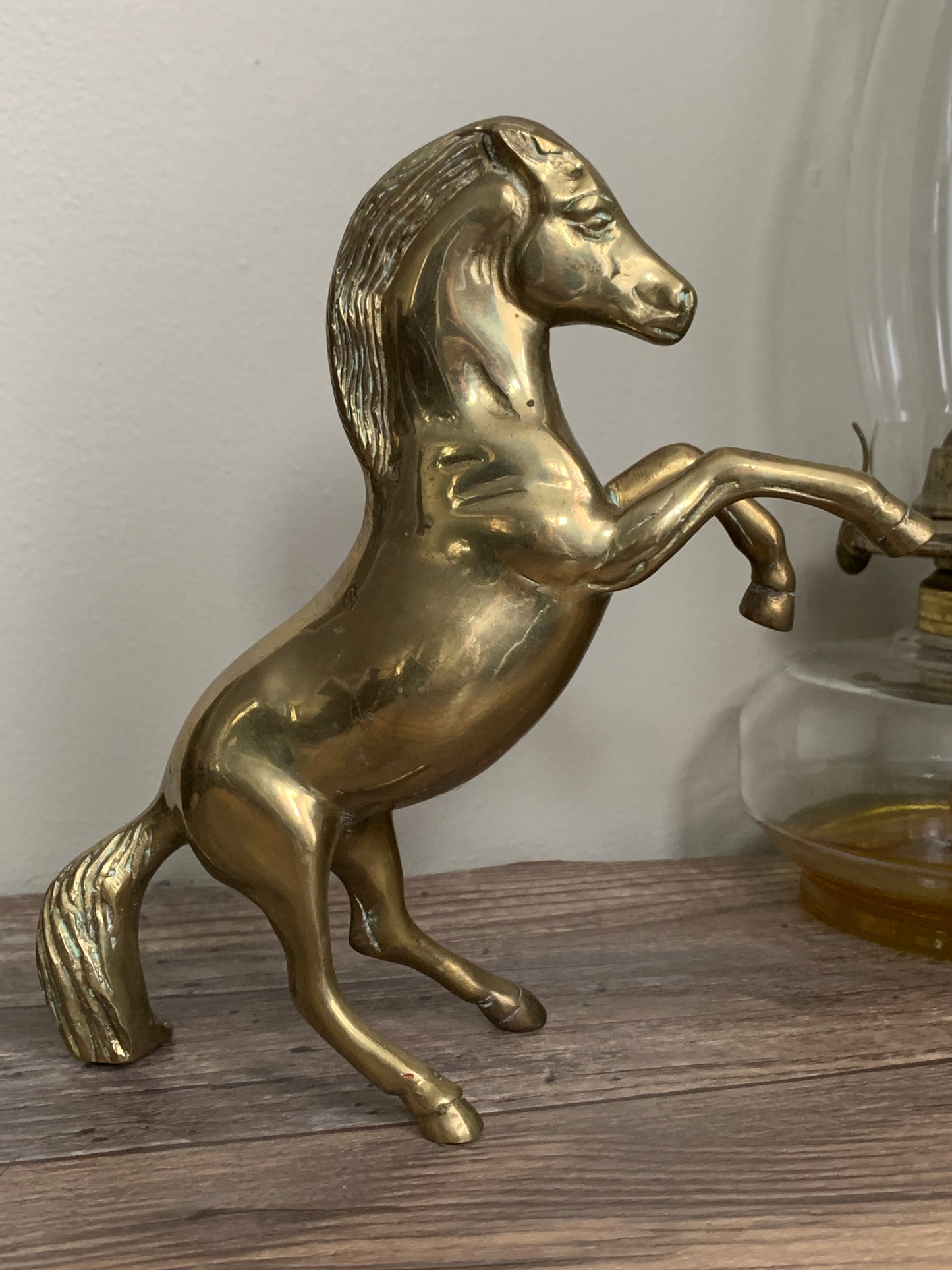 Vintage Brass Horse Rearing Stallion Vintage Home Decor Horse Lovers Gift