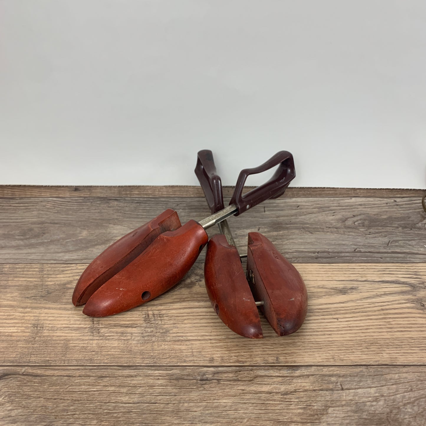 Vintage Wooden Shoe Trees, Shoe Stretchers, Travel Tree Size 5 Shoe Forms