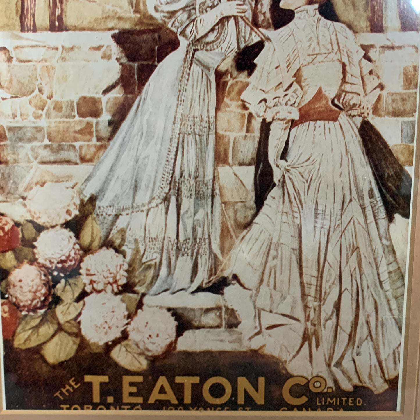 Framed Vintage Print Eaton's Catalogue Cover Spring Summer 1906