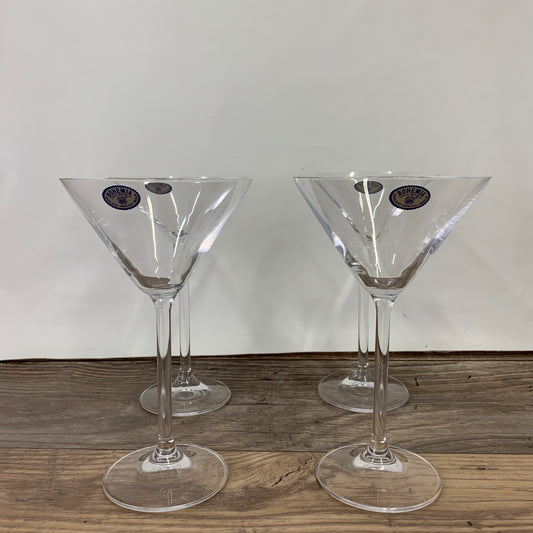 Crystal Martini Glasses Bohemian Crystal Glasses made in the Czech Republic