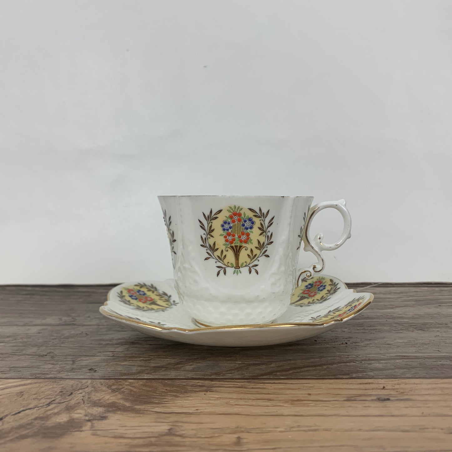 Aynsley Vintage Hand Painted Teacup and Saucer