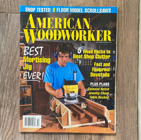 American Woodworker Magazine October 1996 edition How to wood working plans