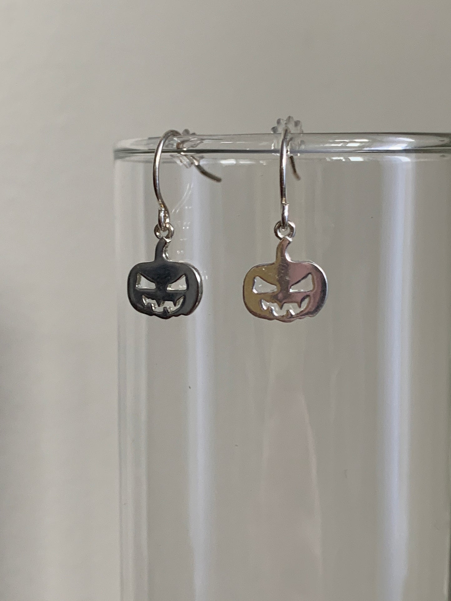 Halloween Earrings Sterling Silver Jack o Lantern Earrings 925 Earrings Gifts For Her